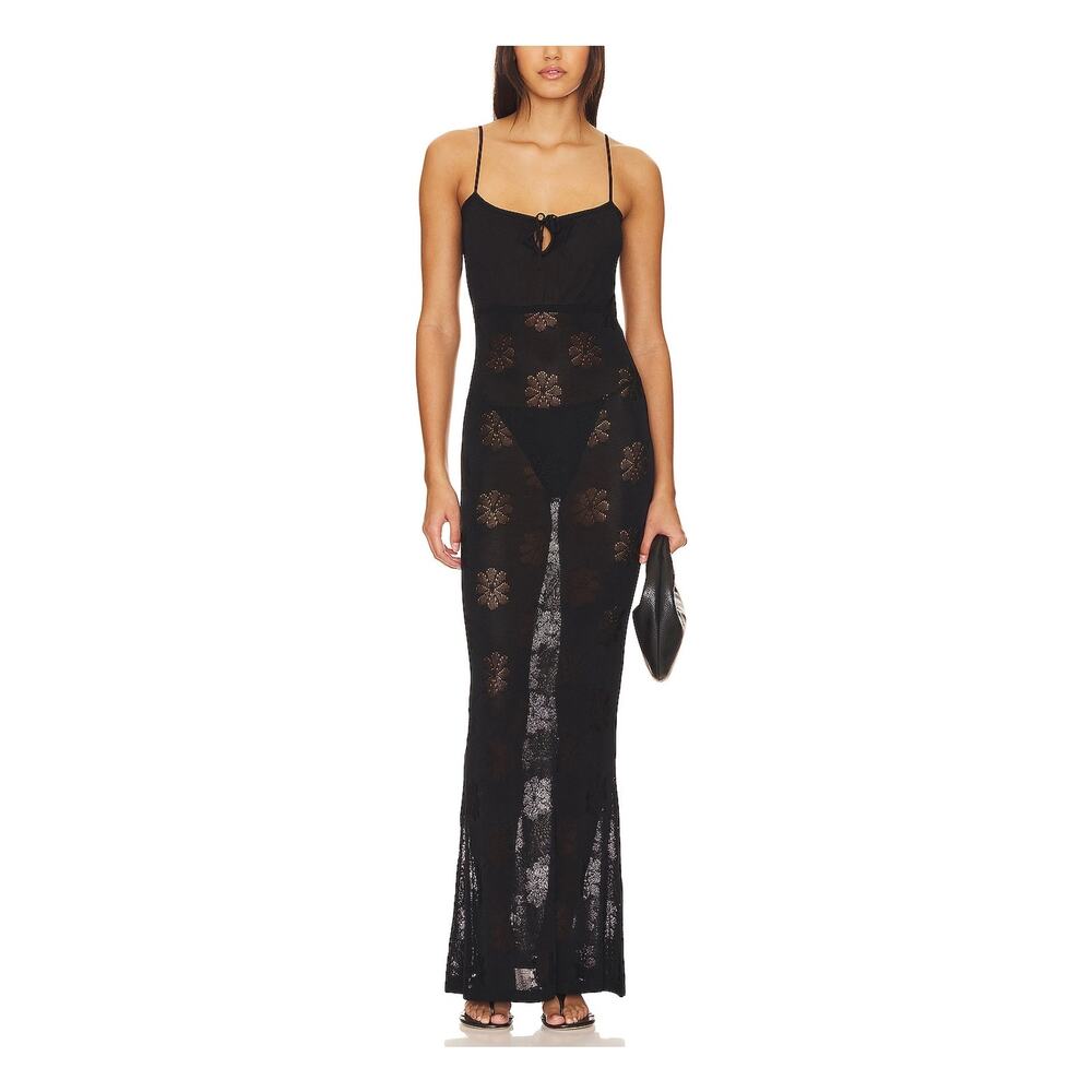Asta Resort Sheer Black Cecilia Dress Size S
